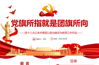 2024党旗所指就是团旗所向感想2000字ppt