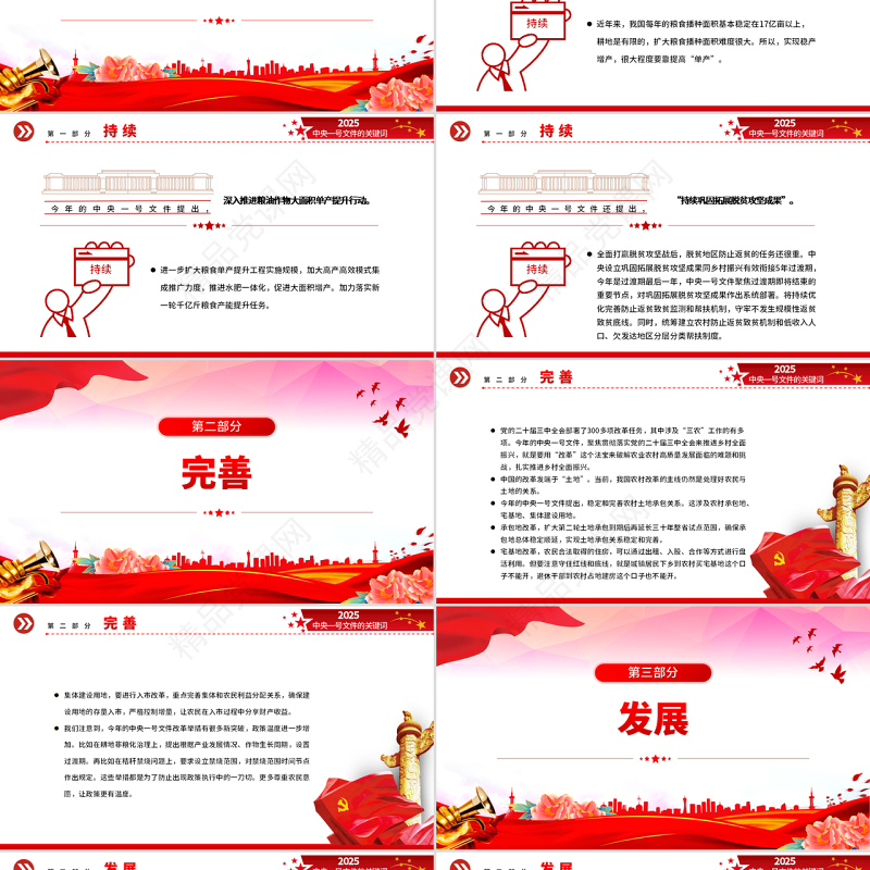 党政风2025中央一号文件的关键词PPT课件