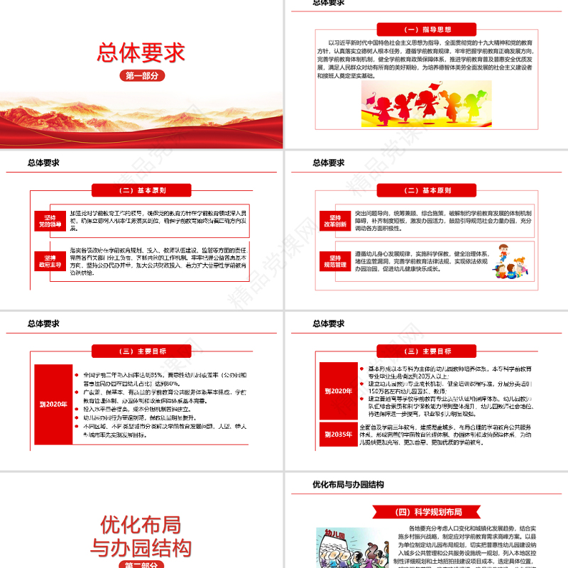 学习中共中央国务院关于学前教育深化改革规范发展的若干意见PPT模板