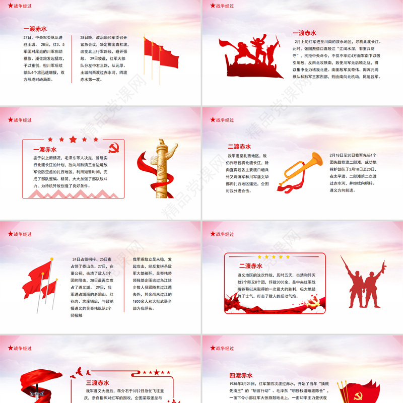 四渡赤水战役PPT2021党史教育专题党课之中央红军四渡赤水战役打开中国革命新局