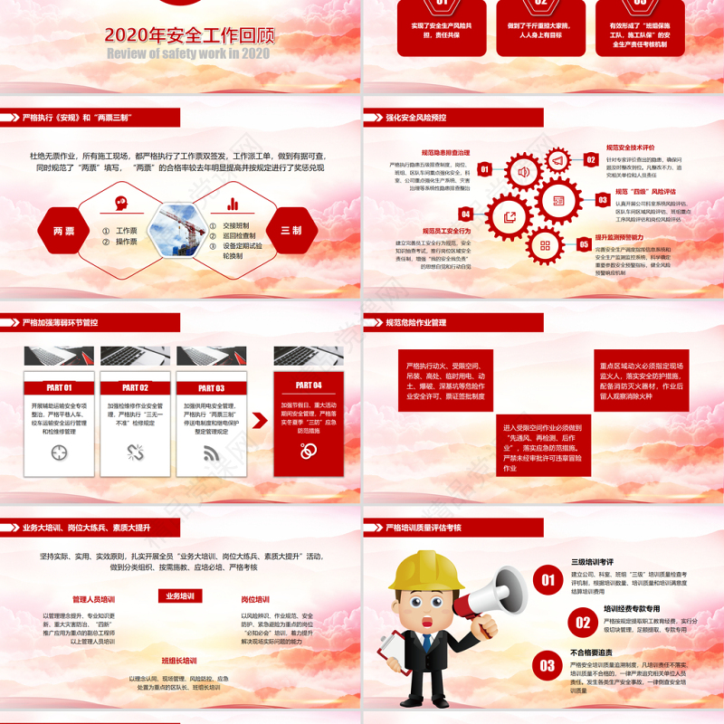 原创企业安全生产工作汇报车间安监管理模板