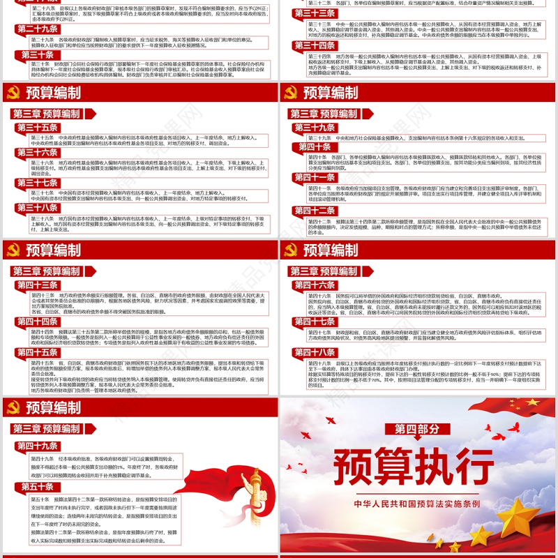 学习解读中华人民共和国预算法实施条例PPT模板-含讲稿