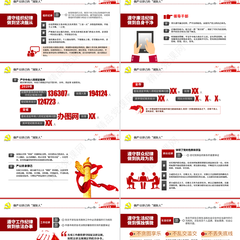 党员领导干部要争做四种人全面从严治党课ppt