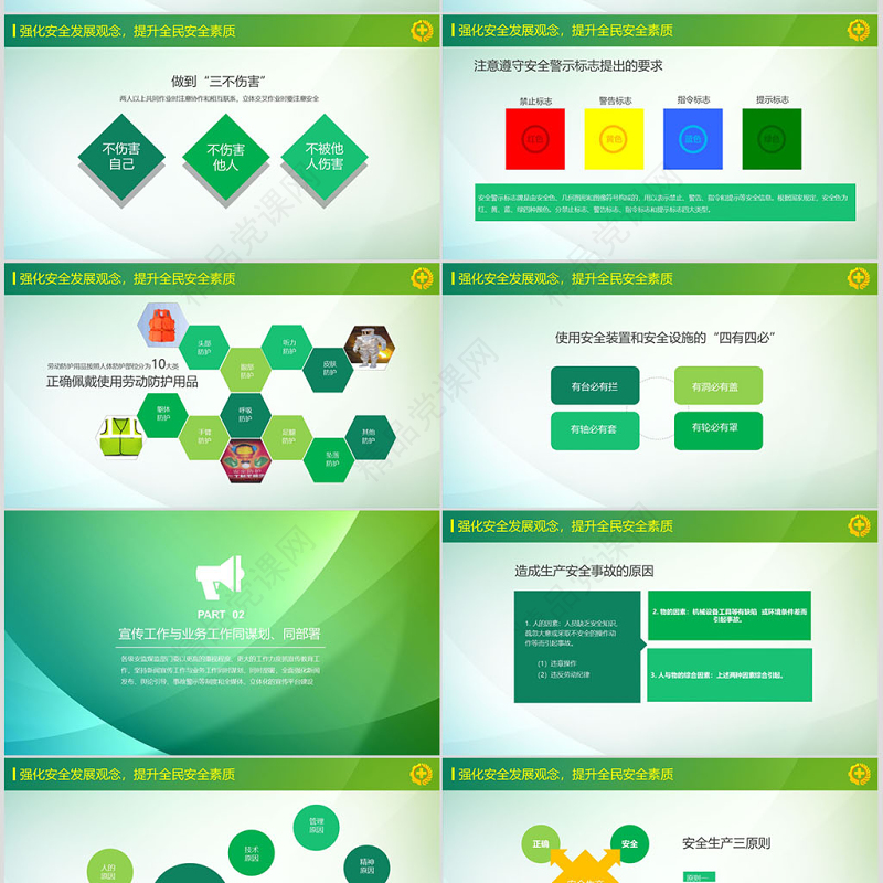 2019安全生产学习培训PPT模板
