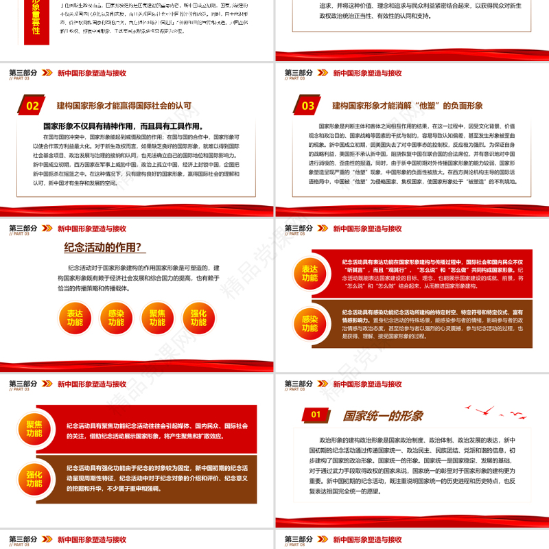 建立新中国的背景及其实践PPT红色极简风七一建党节建党100周年专题党课PPT模板