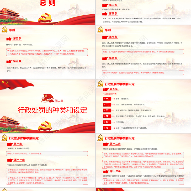 2021学习解读新修订的《中华人民共和国行政处罚法》专题课件PPT模板