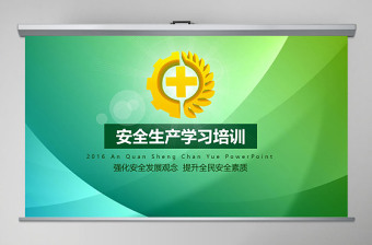 2019安全生产学习培训PPT模板