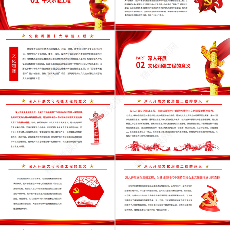 文化润疆PPT党政风优质深入开展文化润疆工程铸牢中华民族共同体意识新疆党课课件