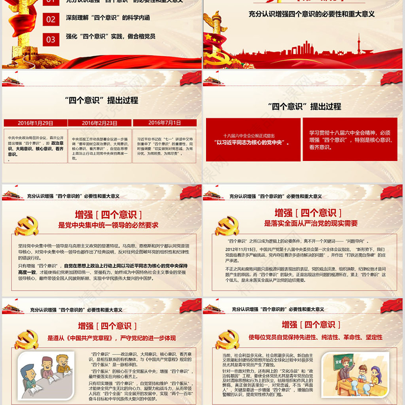 四个意识争做合适共产党员