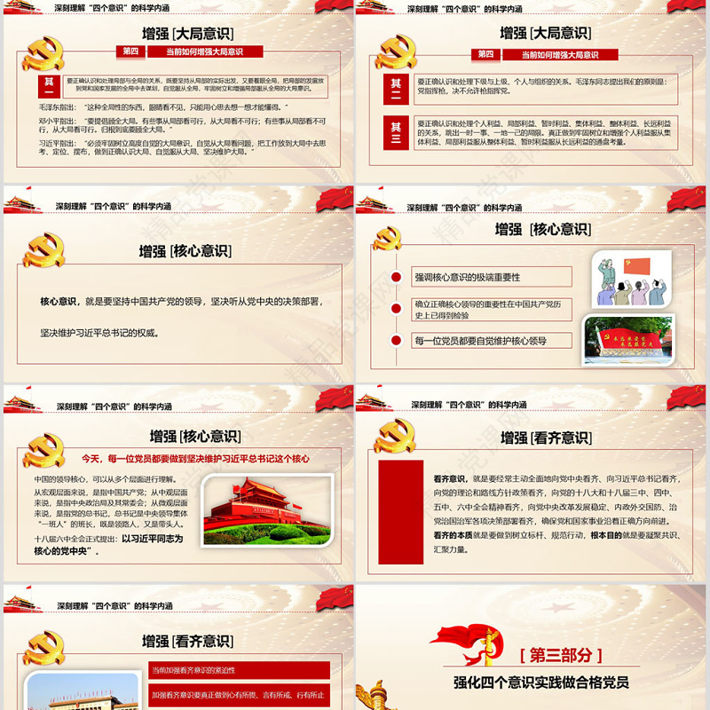 四个意识争做合适共产党员