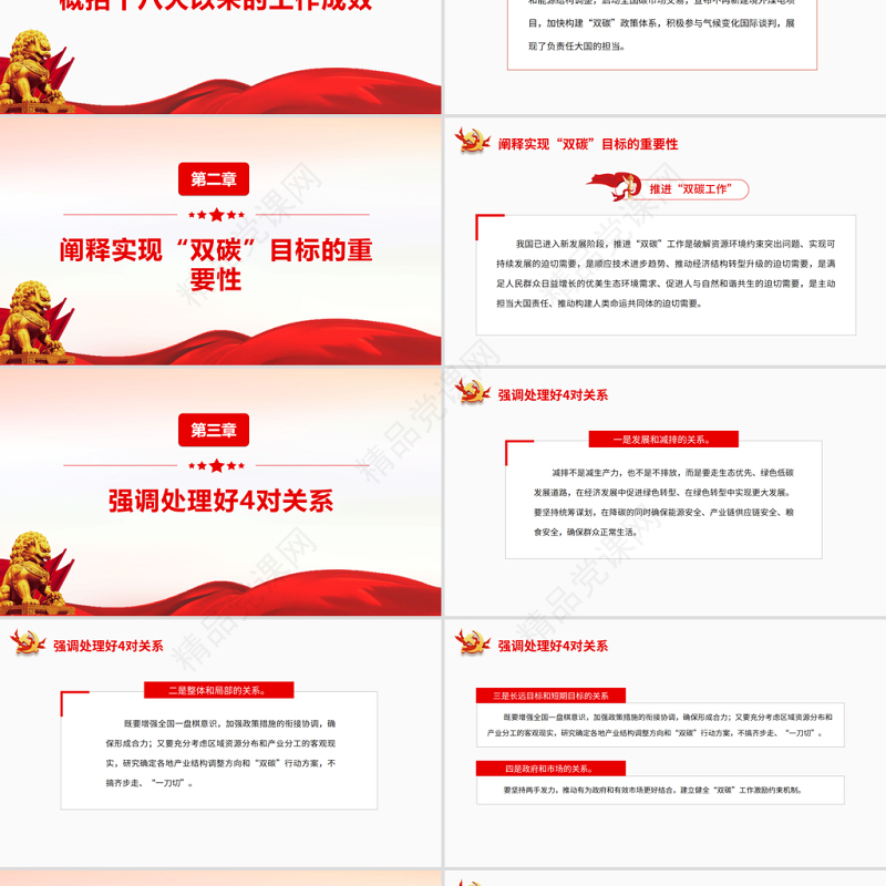 推进“双碳工作”PPT党政风优质努力实现碳达峰碳中和目标进行第三十六次集体学习专题党课课件