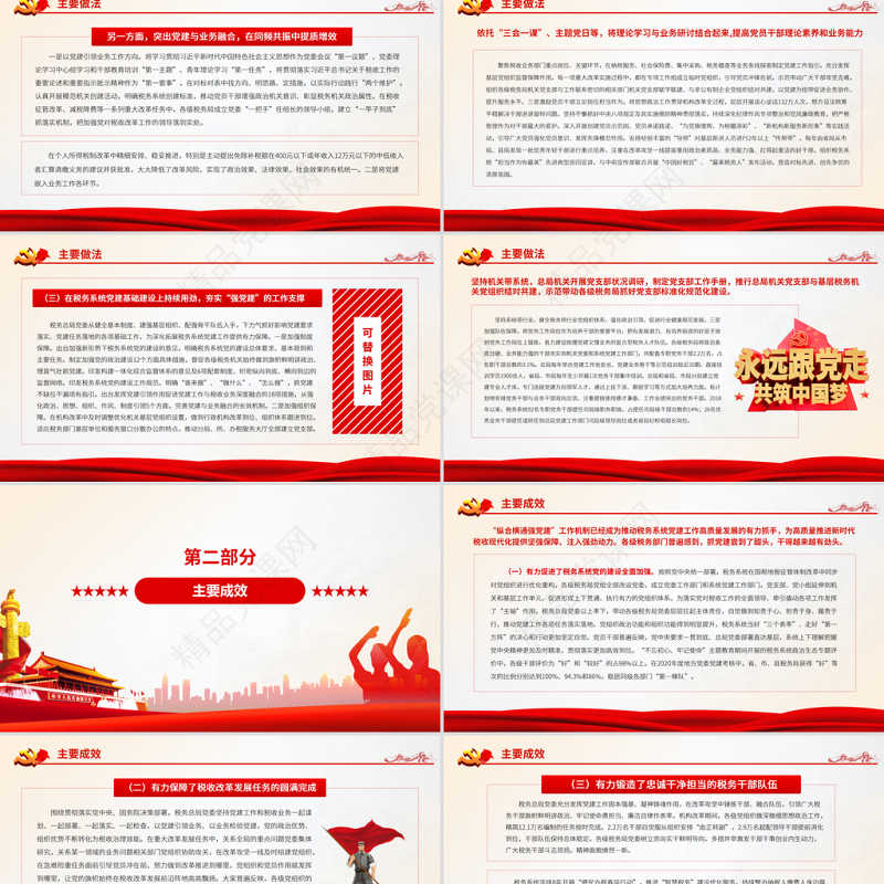 扛起主体责任汇聚各方力量推动税务系统党建工作创新发展PPT红色大气党务总局“纵合横通强党建”工作机制的调研报告专题党课课件