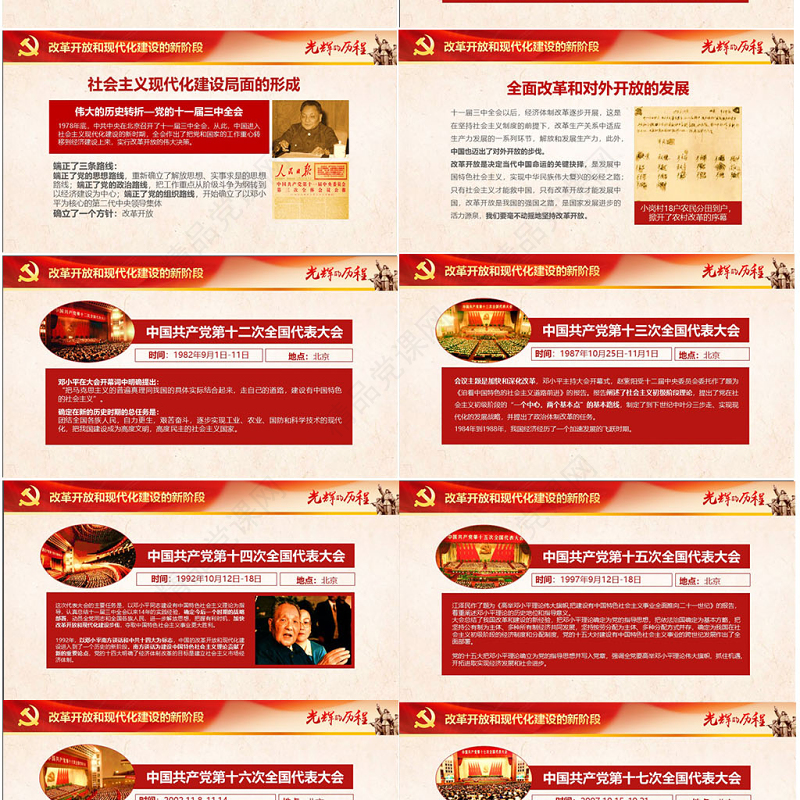 中国共产党建党PPT模板