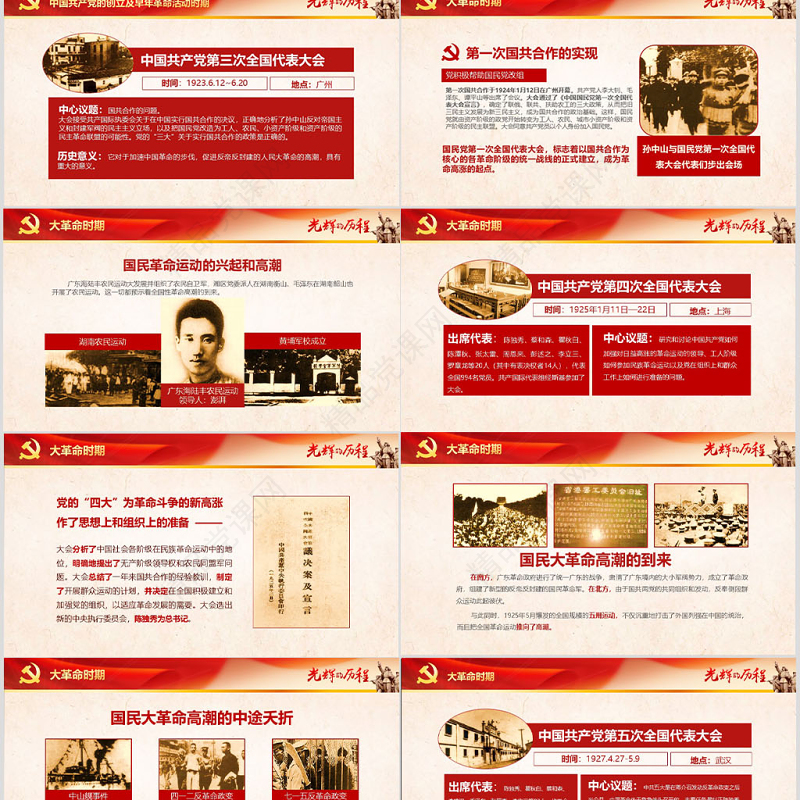 中国共产党建党PPT模板