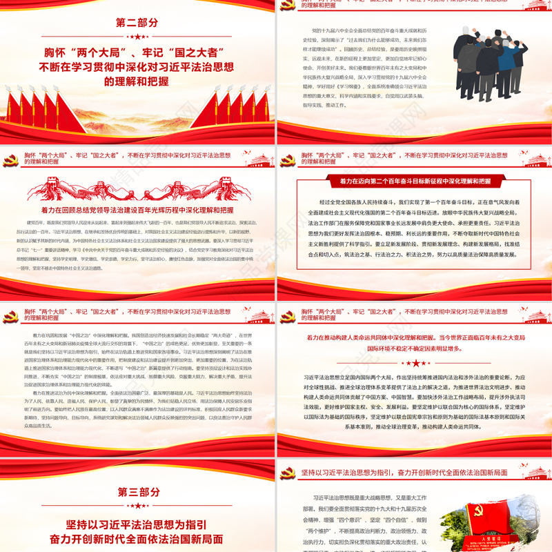 坚持以习近平法治思想为指引PPT党政风优质在新起点上奋力谱写全面依法治国新篇章党课课件