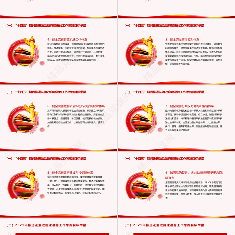 法治政府建设PPT年度XX市法治政府督察自查报告党课课件