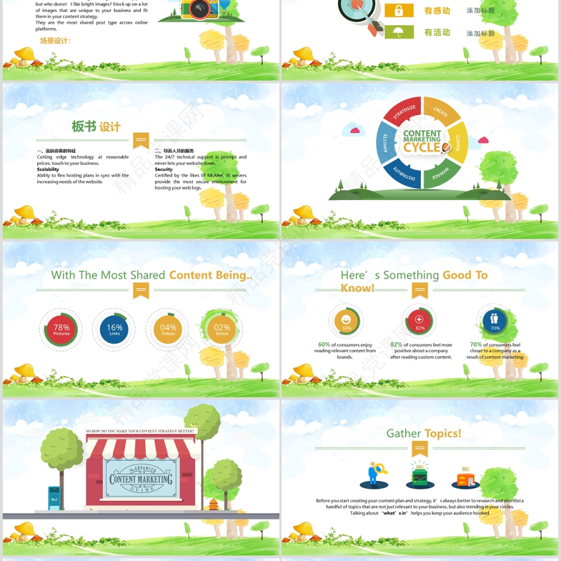 小学数学说课ppt模板幻灯片