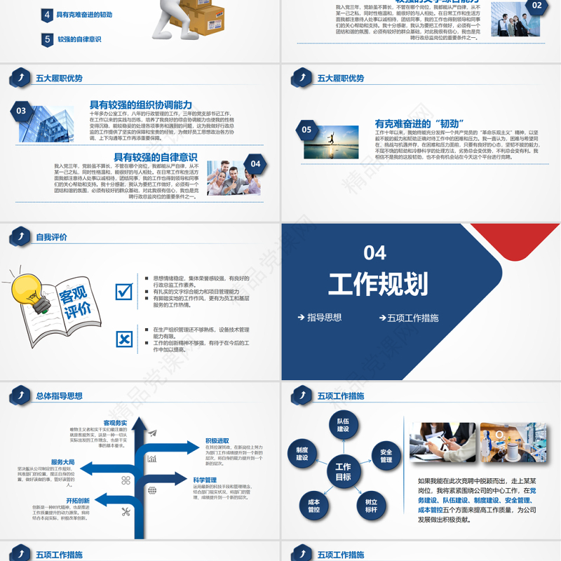 （完整内容）微立体岗位竞聘PPT模板
