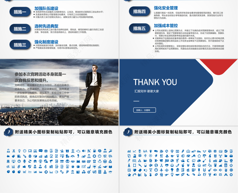 （完整内容）微立体岗位竞聘PPT模板