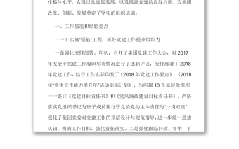 国企党建工作提升年暨33项重点任务落实情况汇报