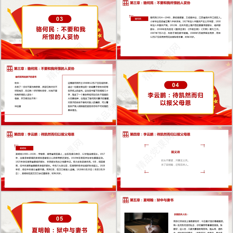 品读党政风家书感悟理想信念PPT党政风简约要学习革命先烈不怕艰难困苦不畏牺牲的精神汲取奋进力量党员教育辅导党课