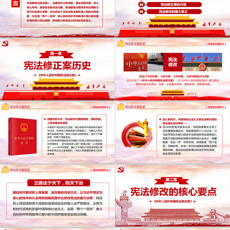 中华人民共和国宪法修正案学习新宪法PPT