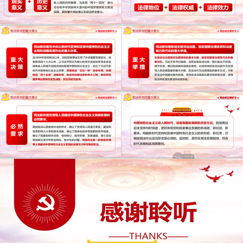 中华人民共和国宪法修正案学习新宪法PPT