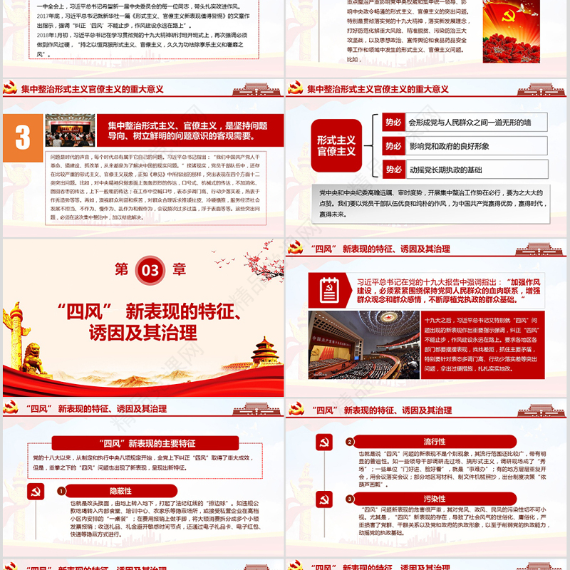 关于贯彻落实习近平总书记重要指示精神 集中整治形式主义、官僚主义的工作意见PPT