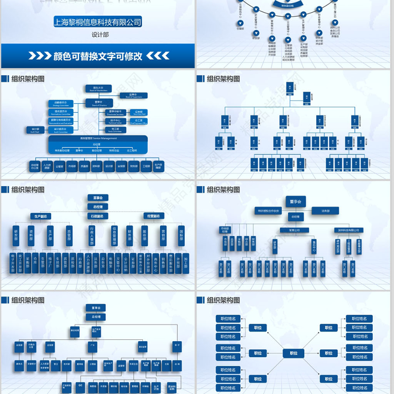 组织架构图PPT模板组织结构图PPT