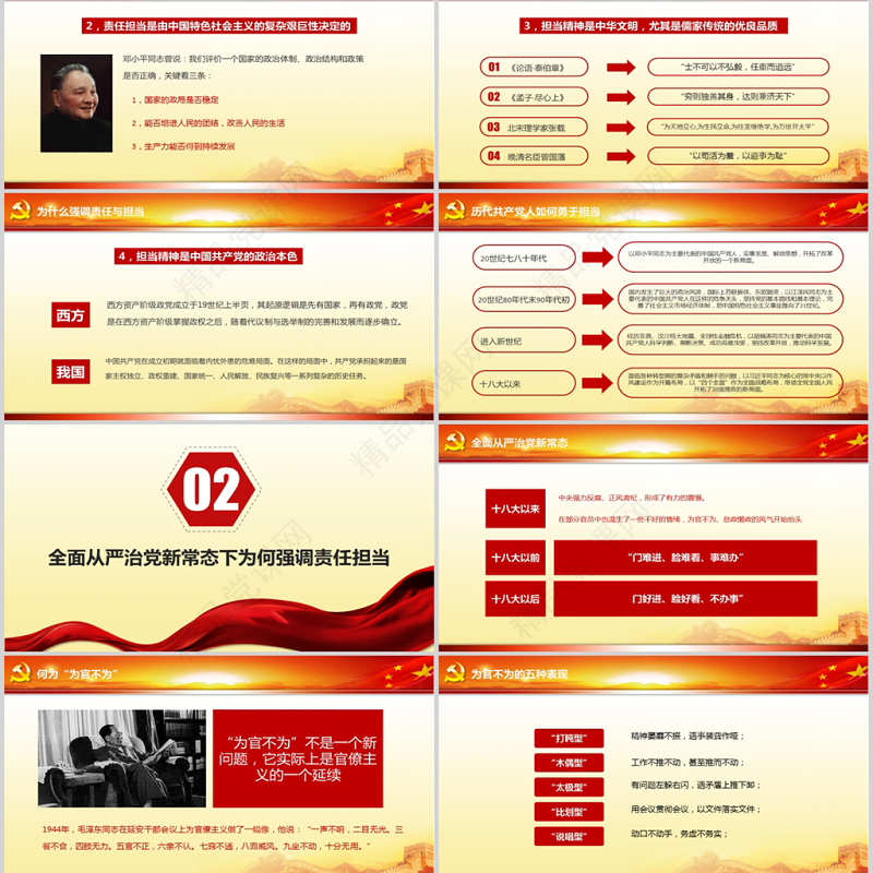 做合格党员标准ppt模板微党课