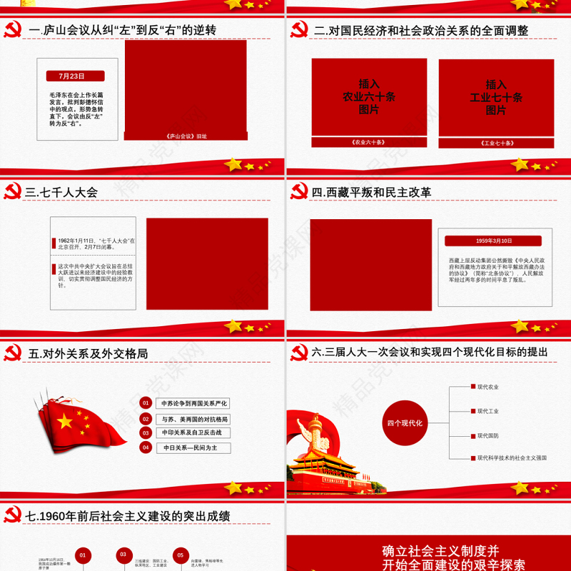 原创中国共产党党史建党100周年党课学习ppt-含讲稿