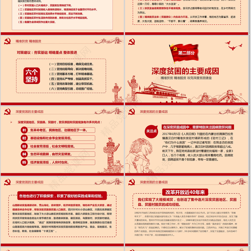 精准扶贫精准脱贫坚决打赢脱贫攻坚战PPT