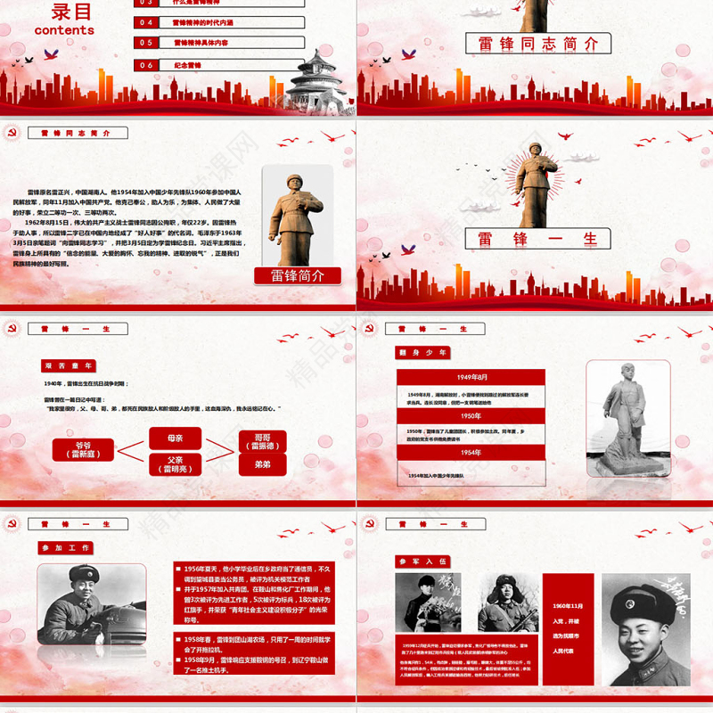 学习雷锋精神争当文明先锋PPT