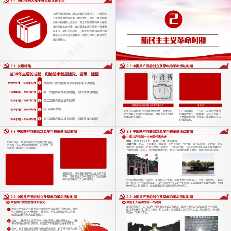 中国共产党中共党史党支部党课学习PPT