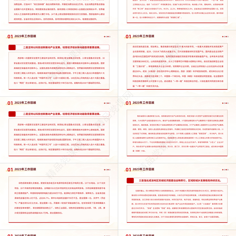 党政风2024安徽省政府工作报告PPT课件模板下载