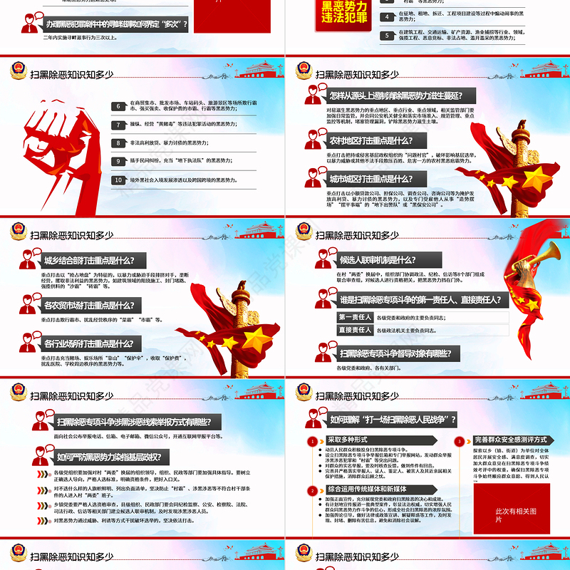 扫黑除恶应知应会知识打击犯罪专项斗争PPT