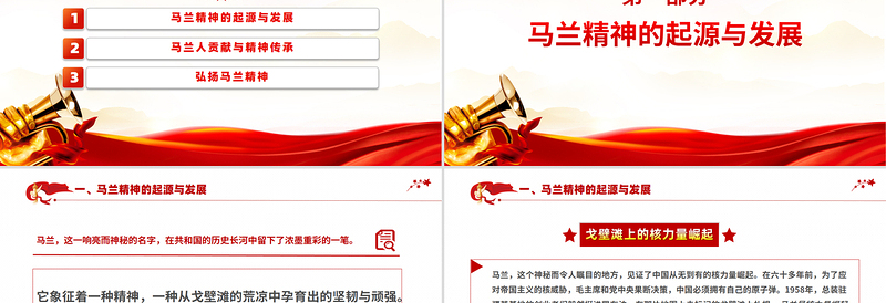 2025重温马兰精神PPT中国精神系列党课