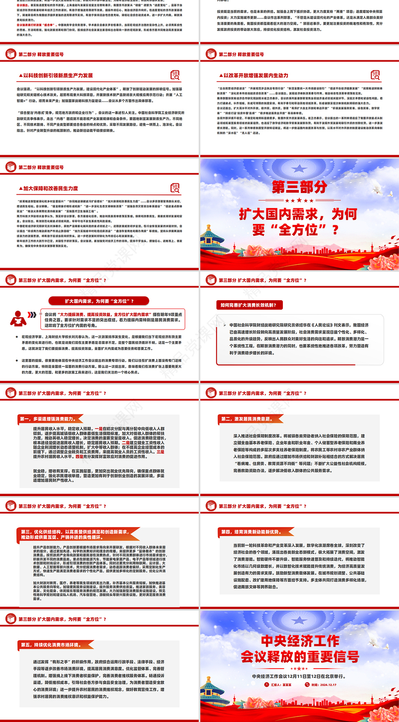 2025中央经济工作会议释放的重要信号PPT党课课件