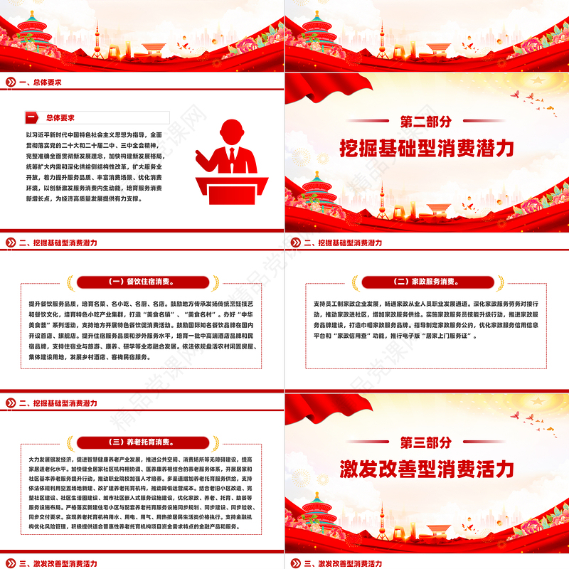 2024关于促进服务消费高质量发展的意见PPT课件