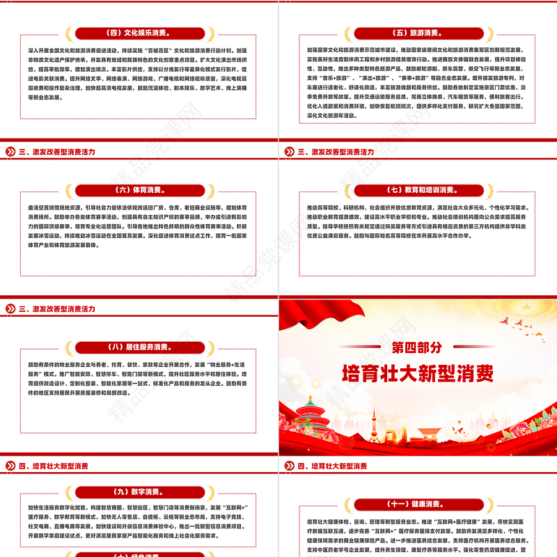 2024关于促进服务消费高质量发展的意见PPT课件