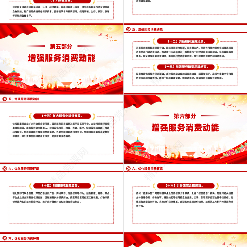 2024关于促进服务消费高质量发展的意见PPT课件