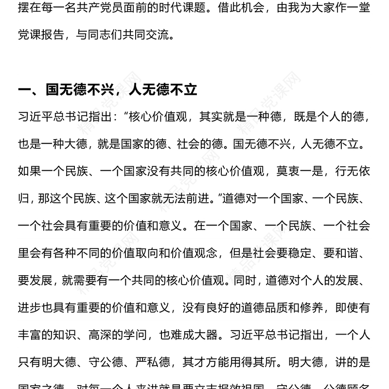 简洁大气用忠诚诠释初心用实干彰显担当PPT党员思想教育党课课件(讲稿)