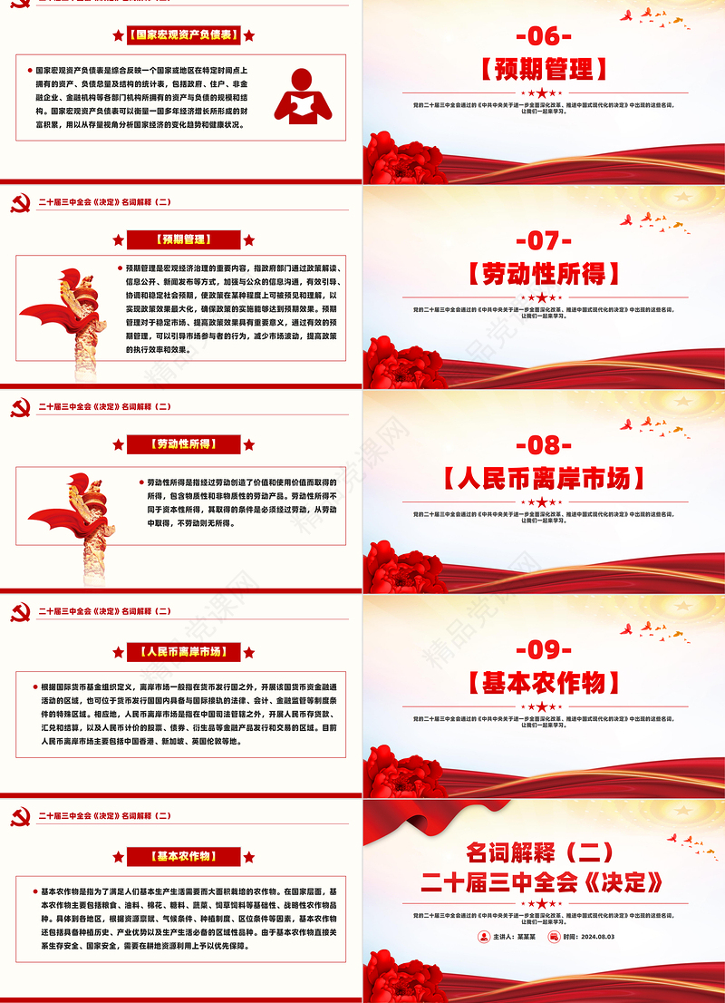 二十届三中全会《决定》名词解释（二）PPT课件下载