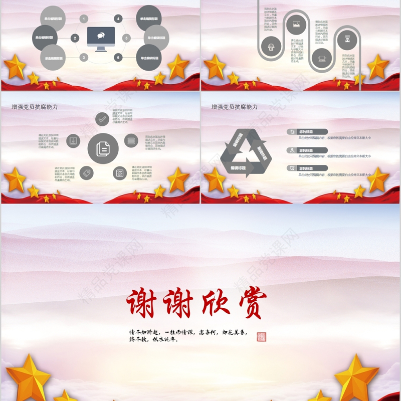 全面从严治党反腐倡廉党支部党员党课PPT