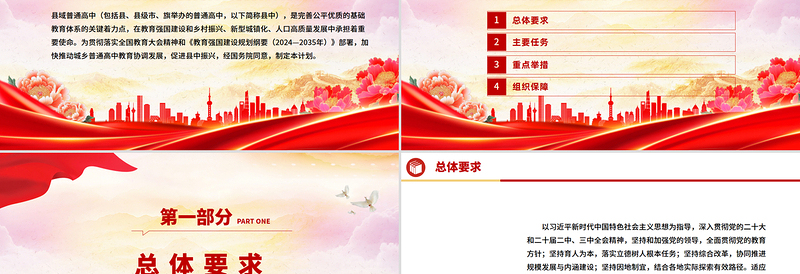 简洁风《县域普通高中振兴行动计划》全文PPT课件