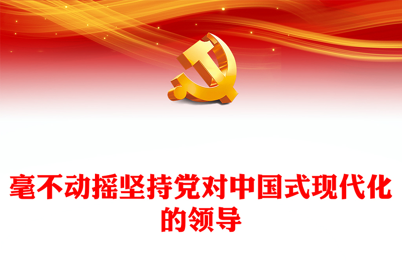 毫不动摇坚持党对中国式现代化的领导研讨发言