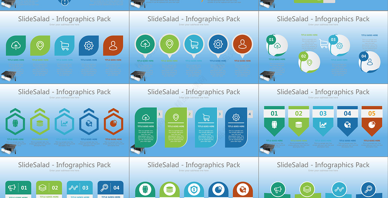 2019数据图表合集PPT模板