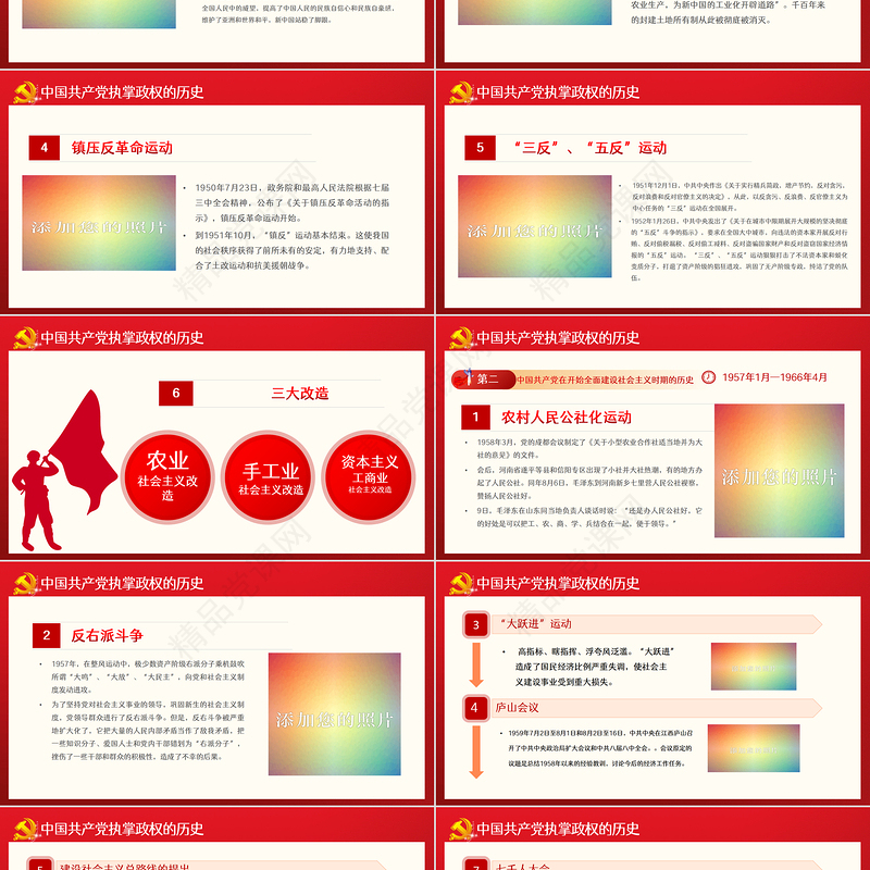 峥嵘百年光辉历程PPT党政风优质风热烈庆祝中国共产党成立101周年七一建党节党史教育专题党课课件模板
