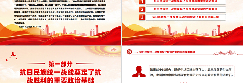 精品党课抗日民族统一战线是抗战胜利的基本保证PPT课件