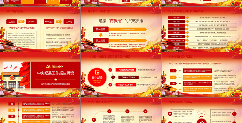 十九大报告精神学习ppt党课19大课件